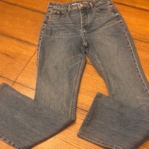 Old Navy Extra High Rise Kicker Boot-Cut Size 2 Faded Jeans